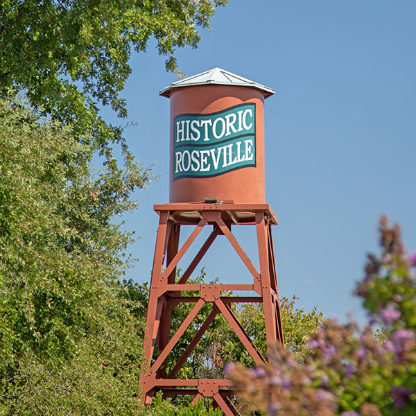 Historic Roseville water tower